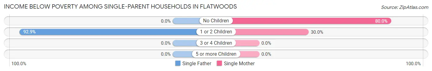 Income Below Poverty Among Single-Parent Households in Flatwoods
