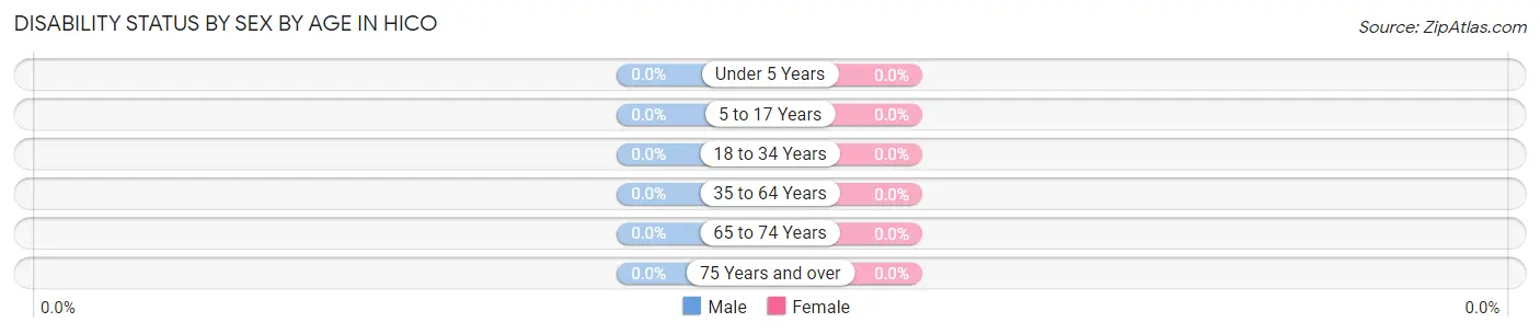 Disability Status by Sex by Age in Hico