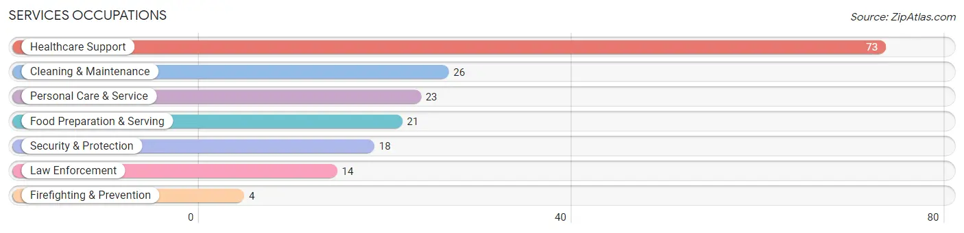 Services Occupations in Hinton