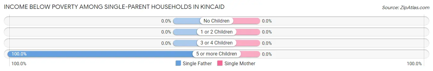 Income Below Poverty Among Single-Parent Households in Kincaid