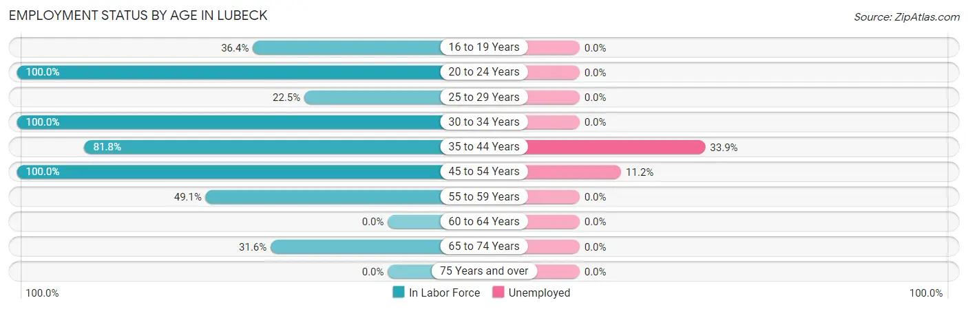 Employment Status by Age in Lubeck
