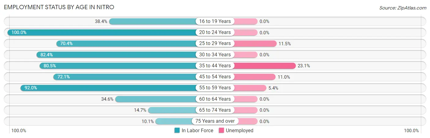 Employment Status by Age in Nitro
