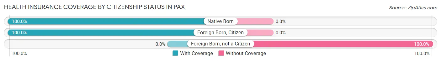 Health Insurance Coverage by Citizenship Status in Pax