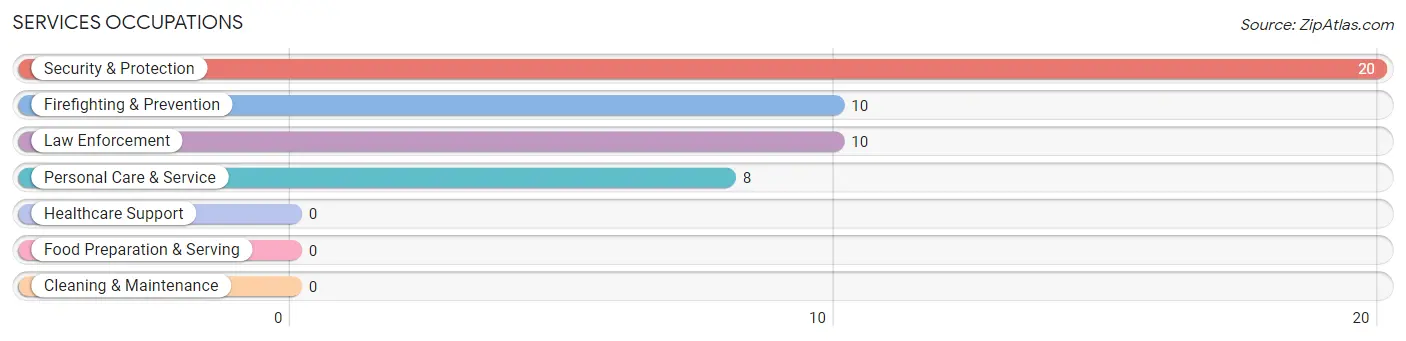 Services Occupations in Pineville