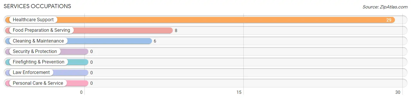 Services Occupations in Pullman