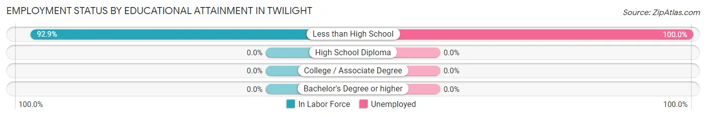 Employment Status by Educational Attainment in Twilight