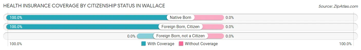 Health Insurance Coverage by Citizenship Status in Wallace