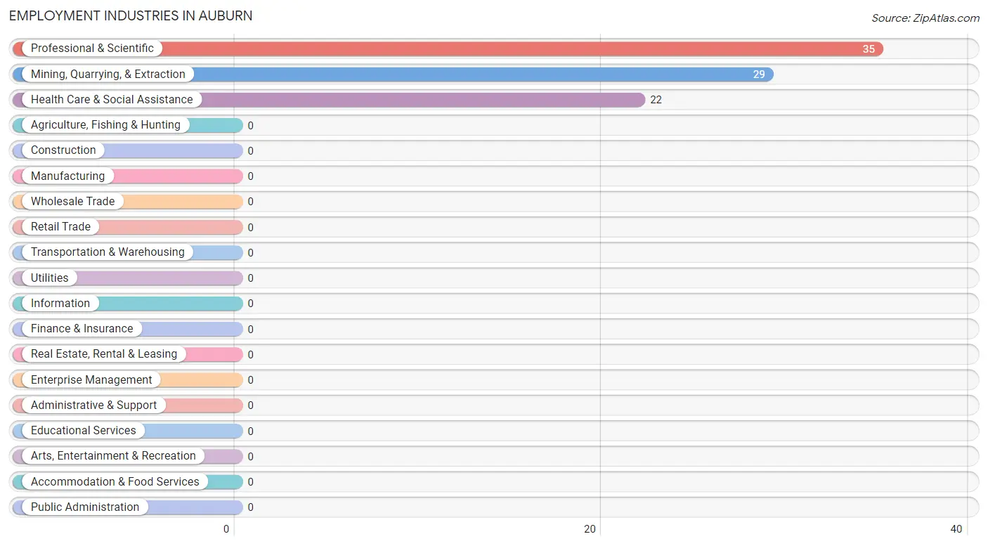 Employment Industries in Auburn