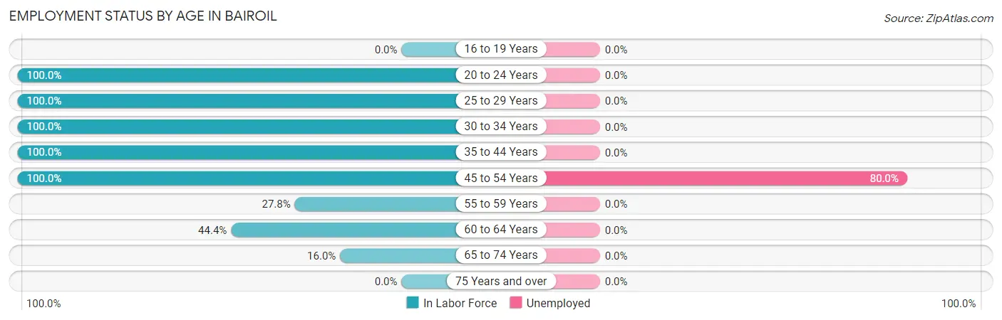Employment Status by Age in Bairoil
