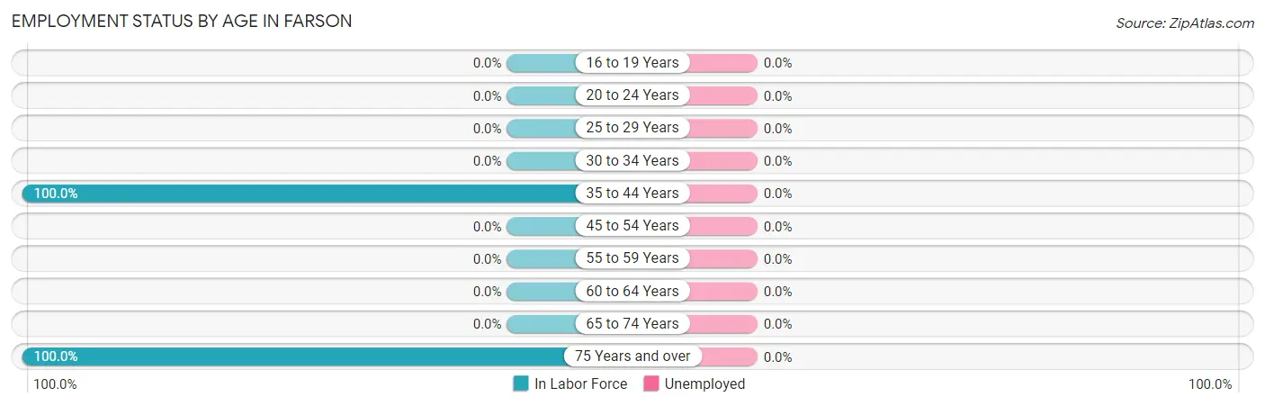 Employment Status by Age in Farson