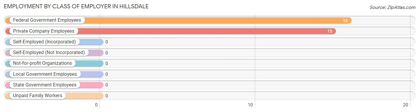 Employment by Class of Employer in Hillsdale