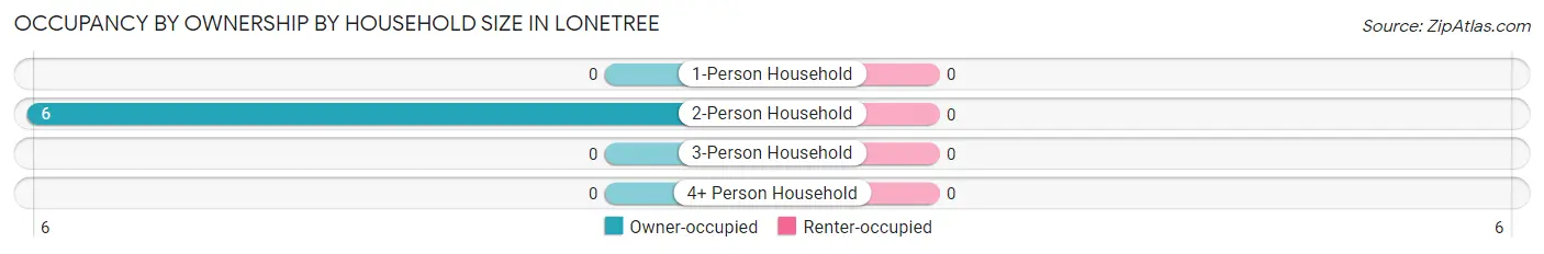Occupancy by Ownership by Household Size in Lonetree