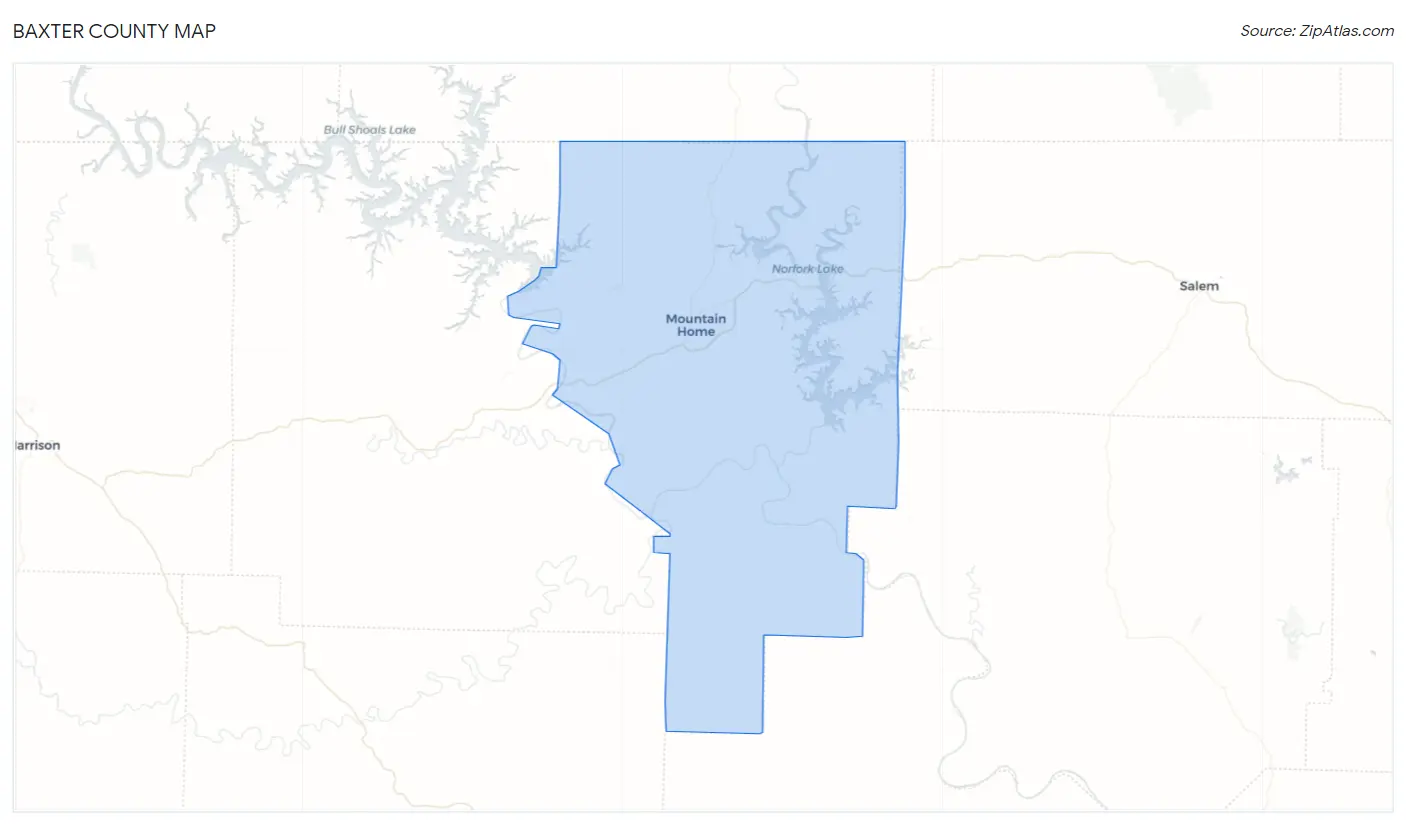 Baxter County Map