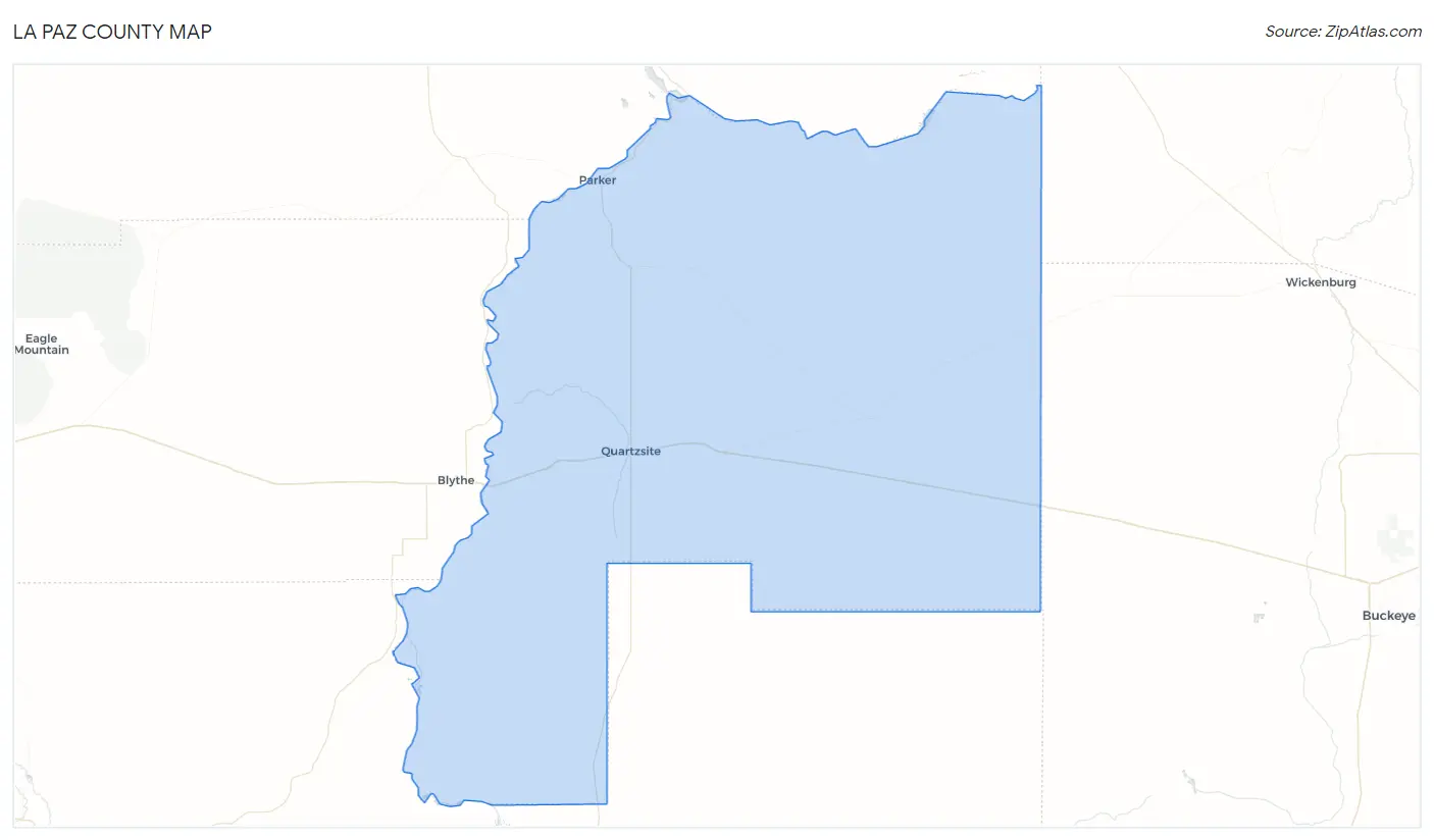 La Paz County Map