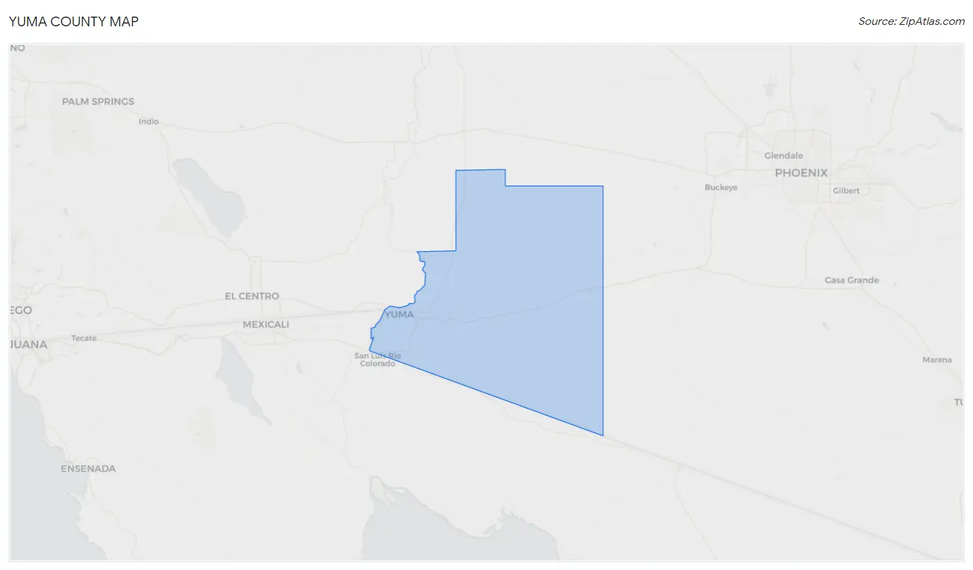 Yuma County Map