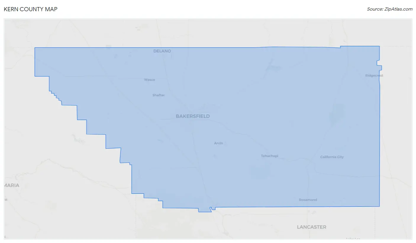 Kern County Map