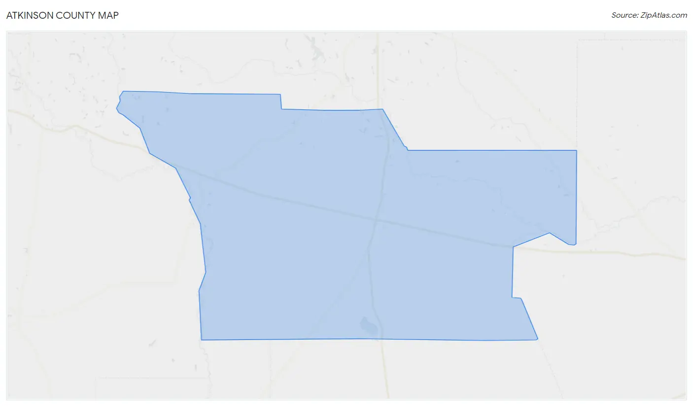 Atkinson County Map