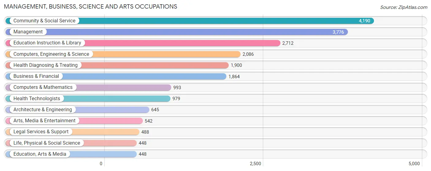 Management, Business, Science and Arts Occupations in Barrow County