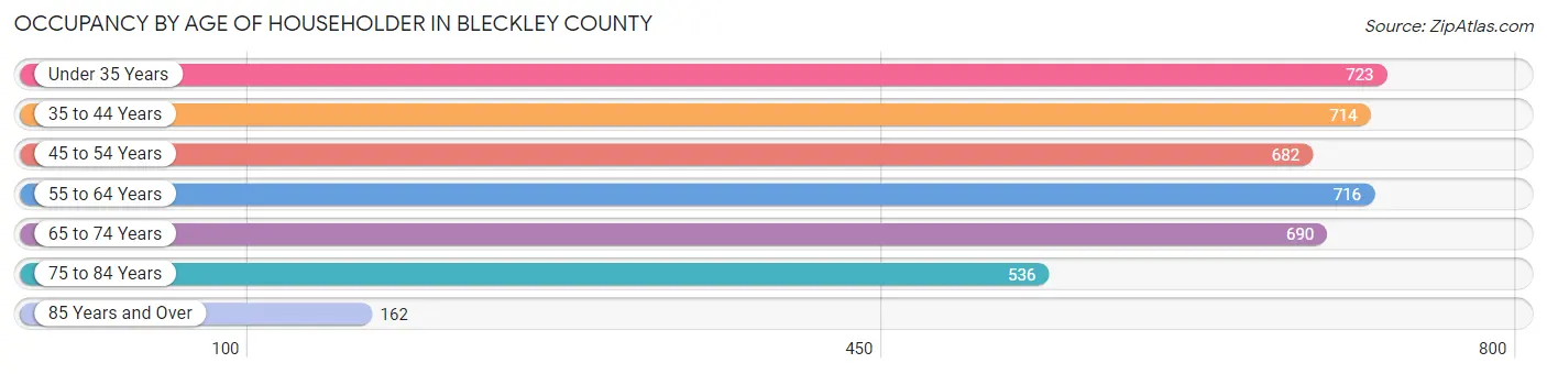 Occupancy by Age of Householder in Bleckley County