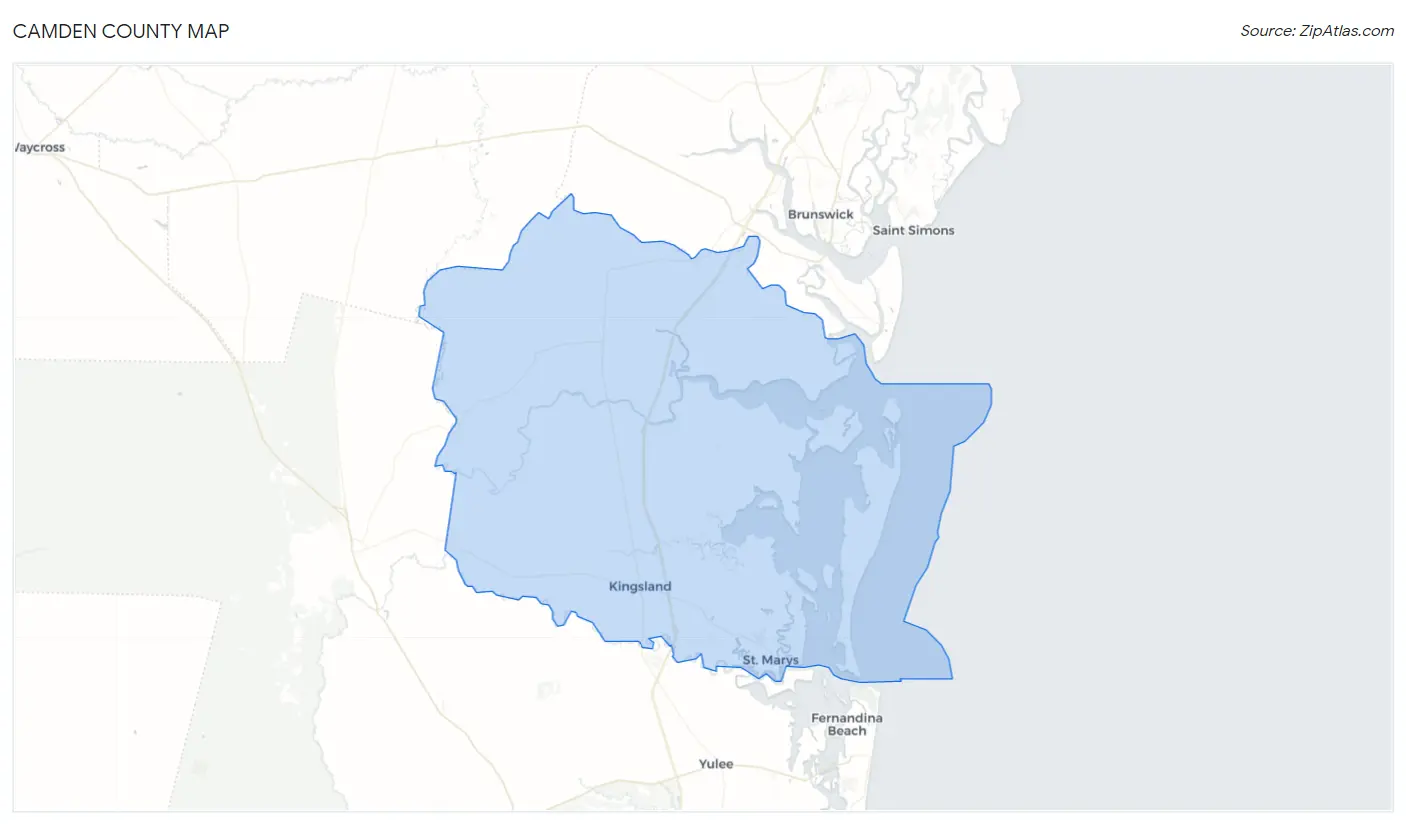 Camden County Map