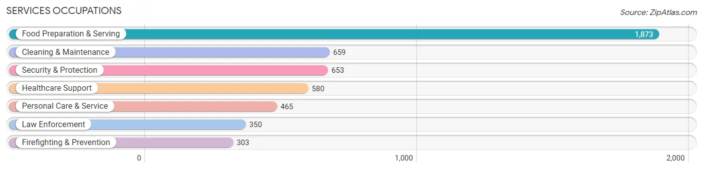 Services Occupations in Camden County