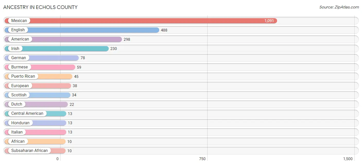 Ancestry in Echols County