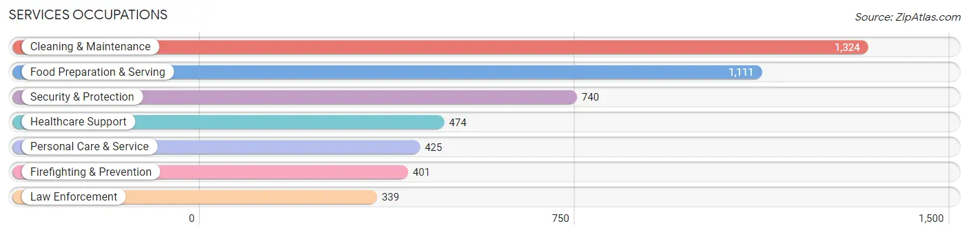 Services Occupations in Gordon County