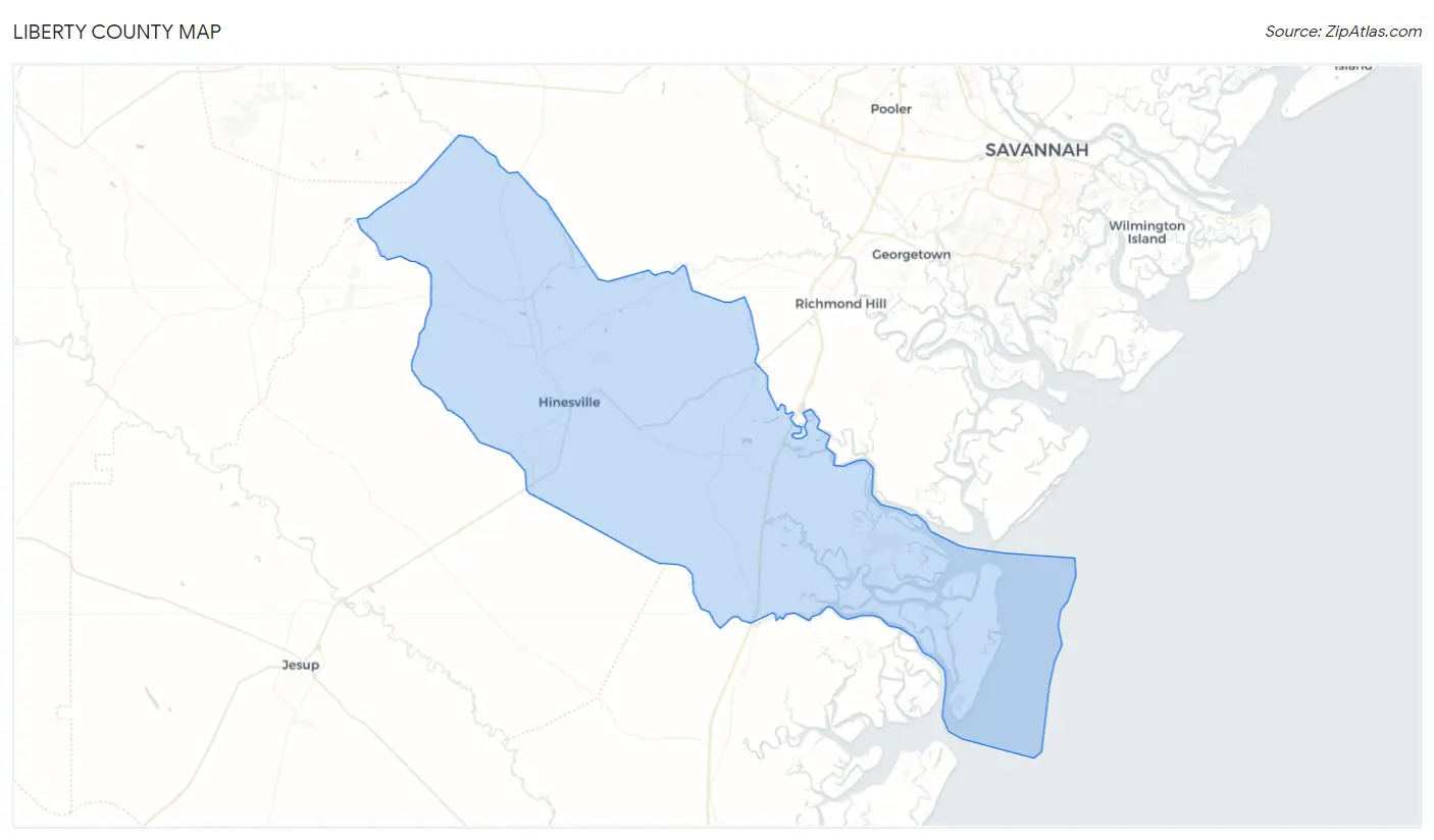 Liberty County Map