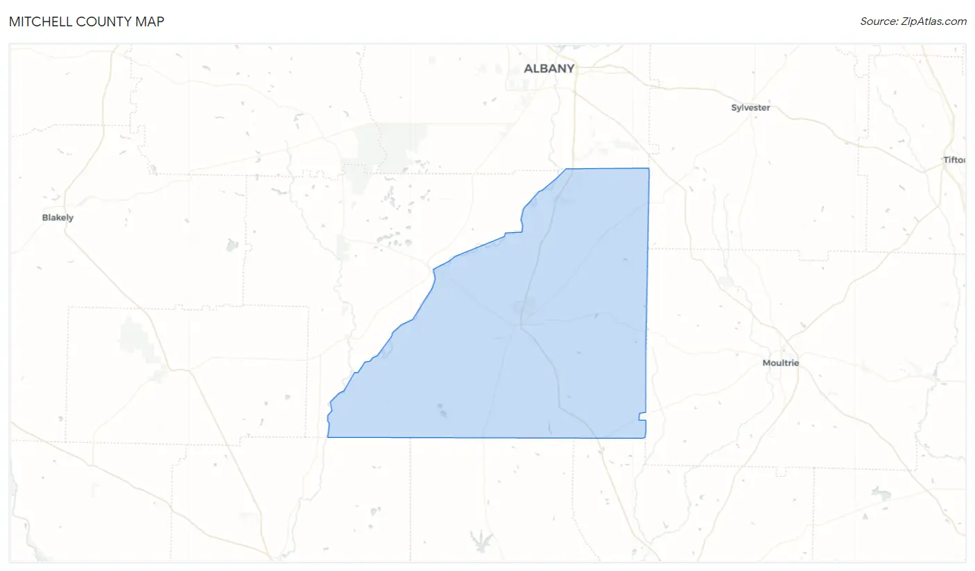 Mitchell County Map