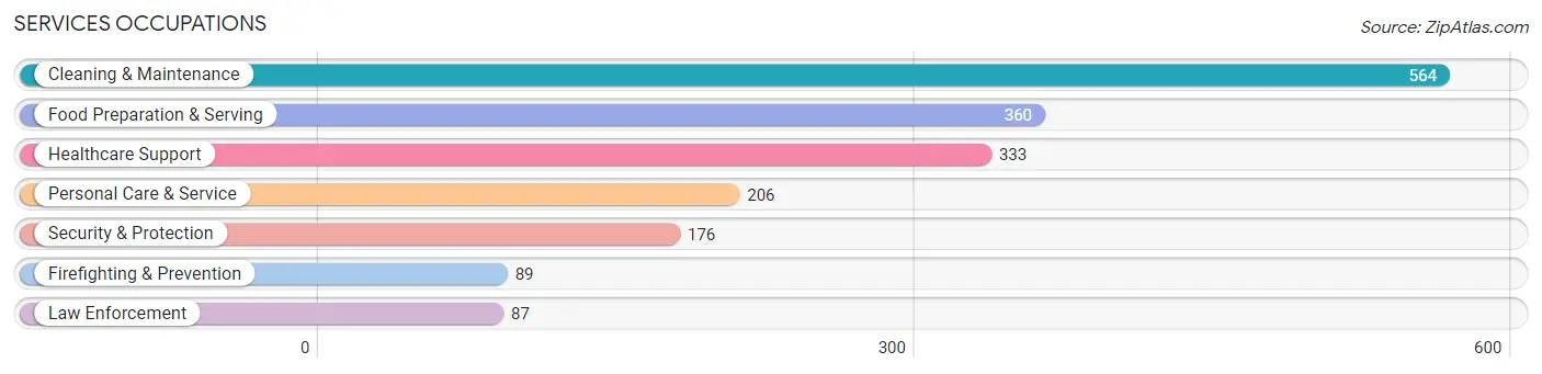 Services Occupations in Mitchell County