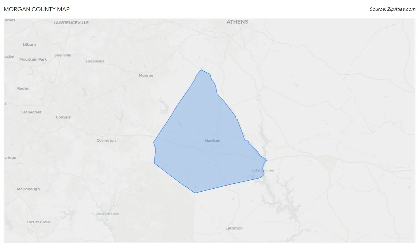 Morgan County Map