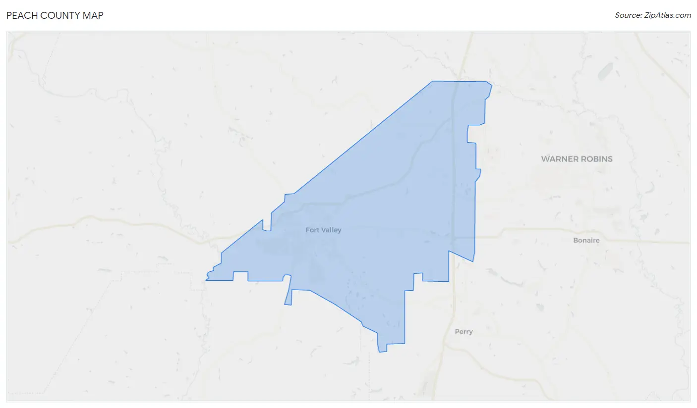 Peach County Map