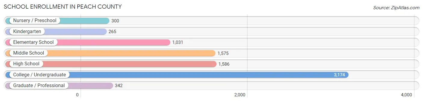 School Enrollment in Peach County