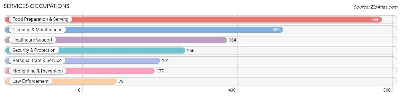 Services Occupations in Stephens County