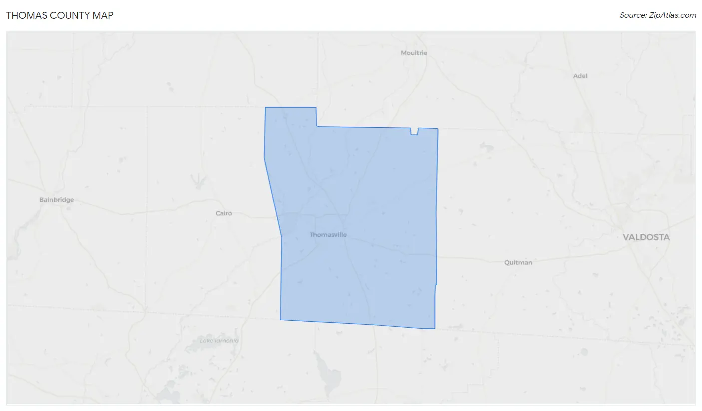 Thomas County Map