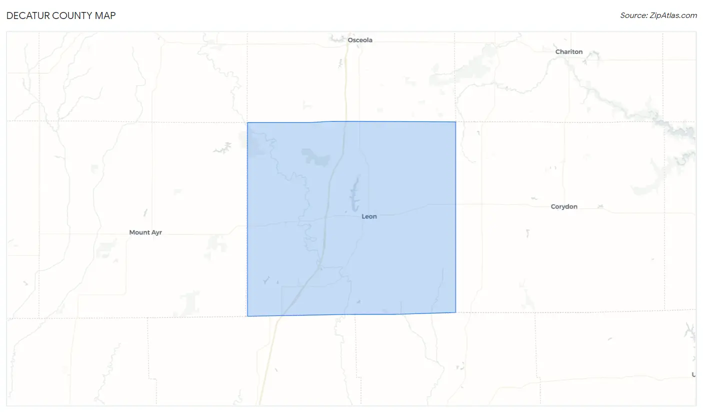 Decatur County Map