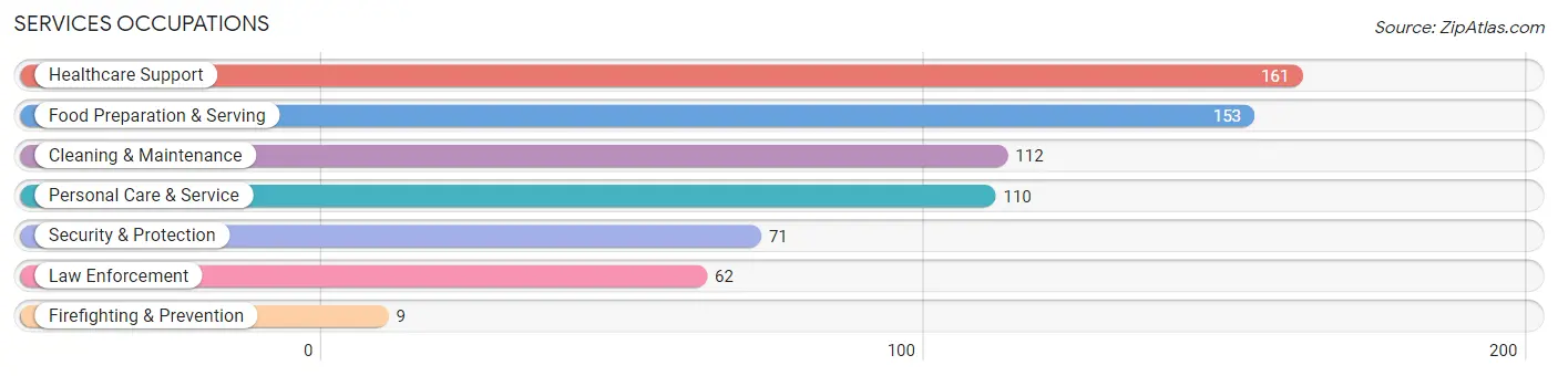 Services Occupations in Fremont County