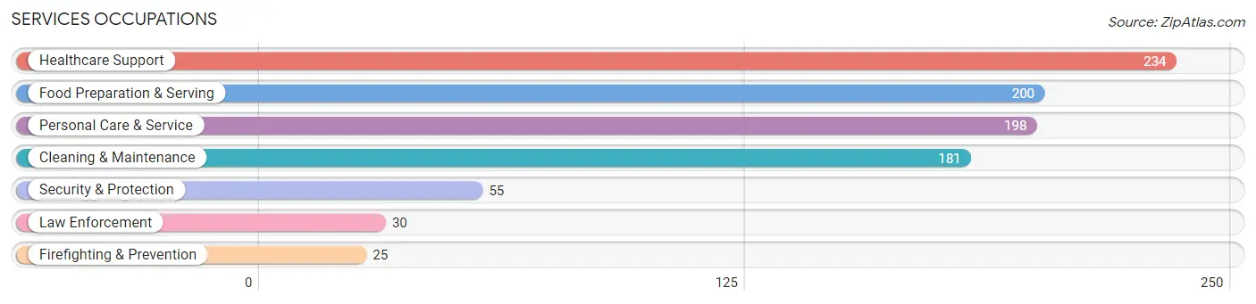 Services Occupations in Grundy County