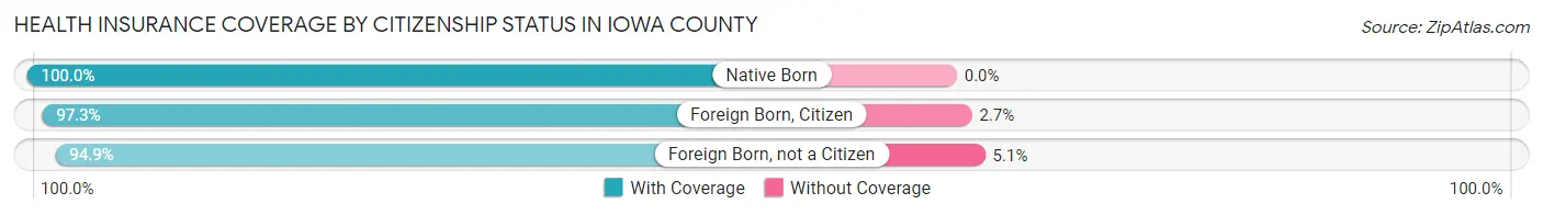 Health Insurance Coverage by Citizenship Status in Iowa County