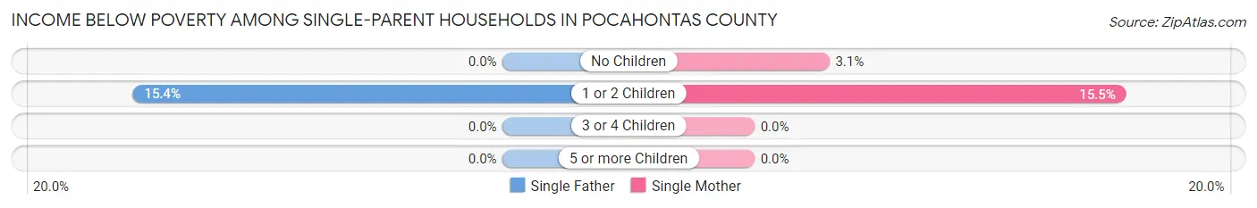 Income Below Poverty Among Single-Parent Households in Pocahontas County