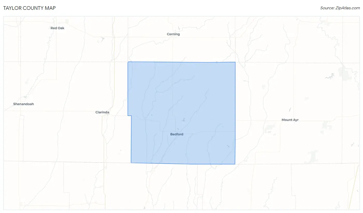 Taylor County Map