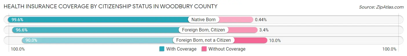 Health Insurance Coverage by Citizenship Status in Woodbury County