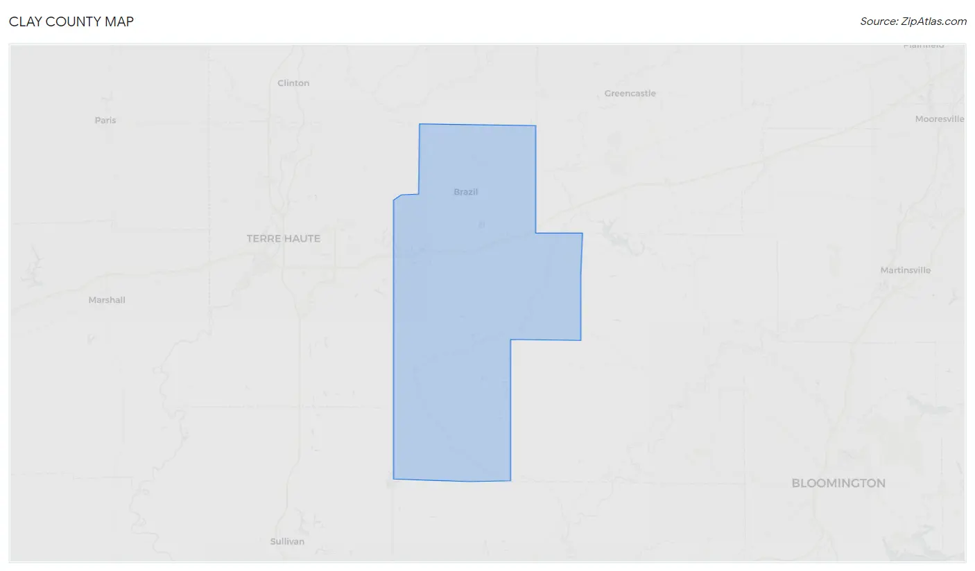 Clay County Map