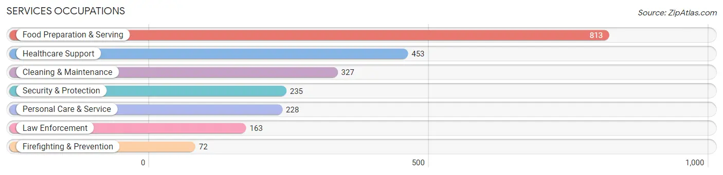 Services Occupations in Clay County