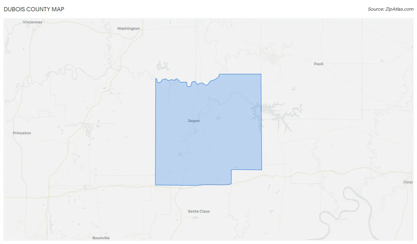 Dubois County Map