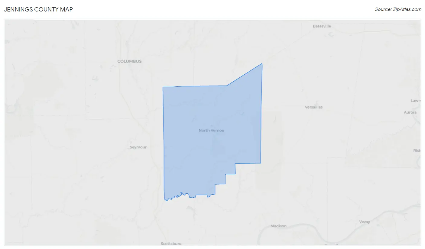 Jennings County Map