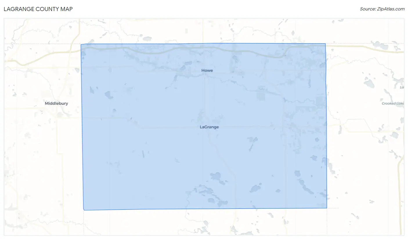 LaGrange County Map