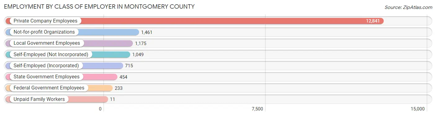 Employment by Class of Employer in Montgomery County