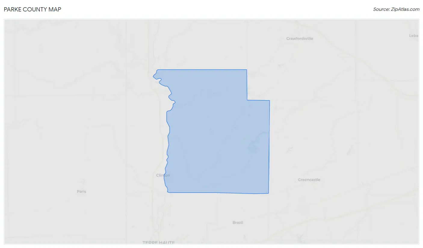 Parke County Map