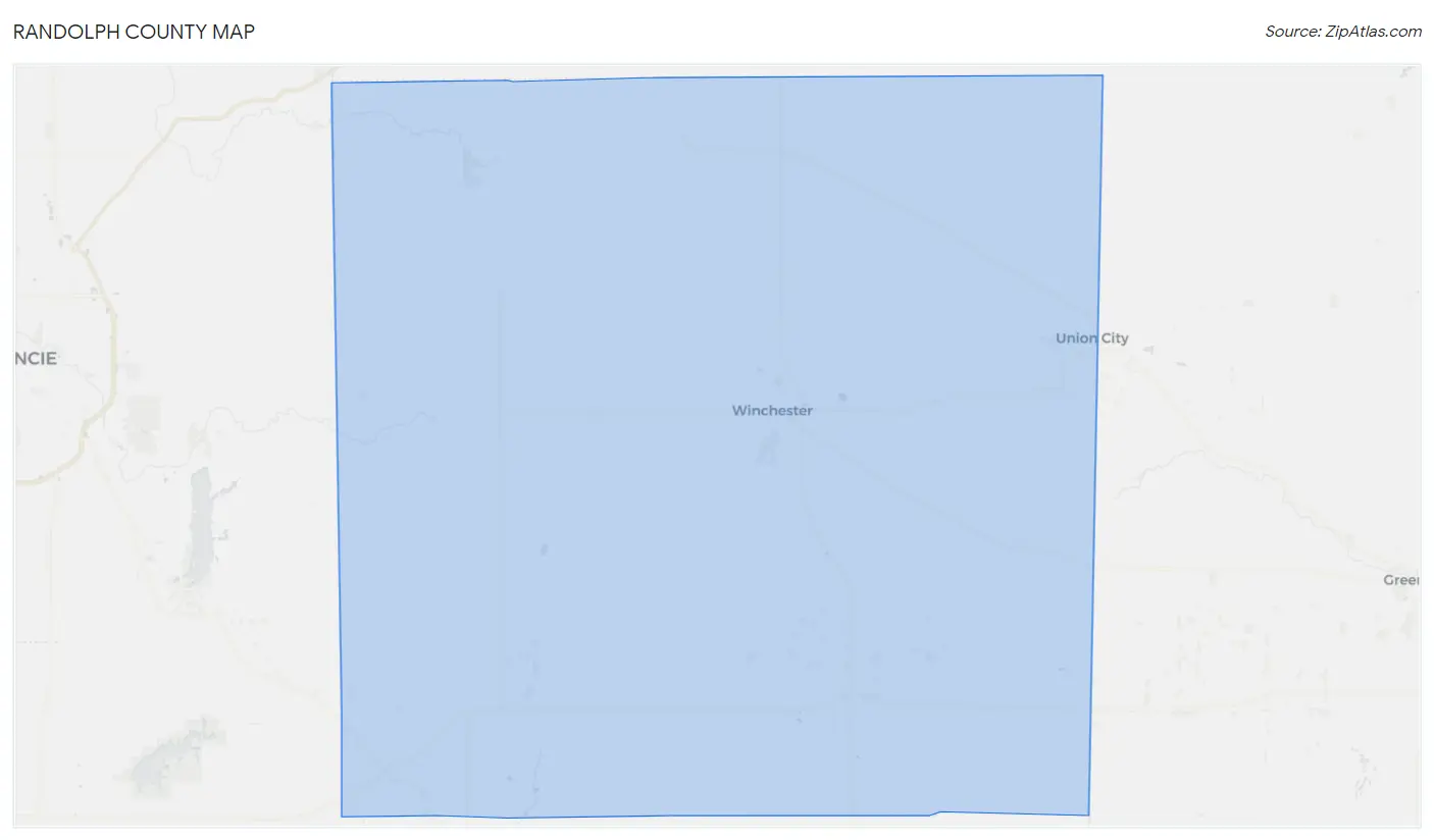Randolph County Map